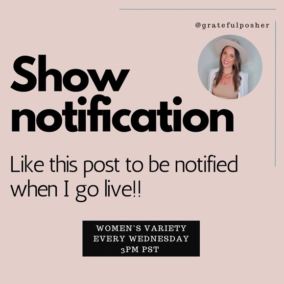 POSH SHOW 8/13 4PM PST - Picture 3 of 3